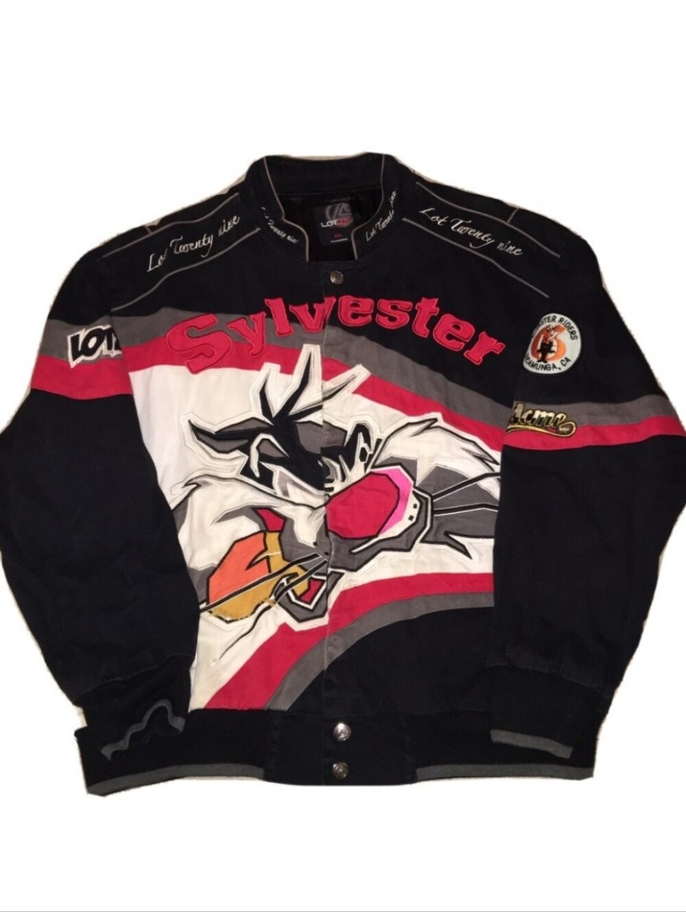 Vintage Lot 29 Looney Tunes Sylvester Graphic Varsity Jacket
